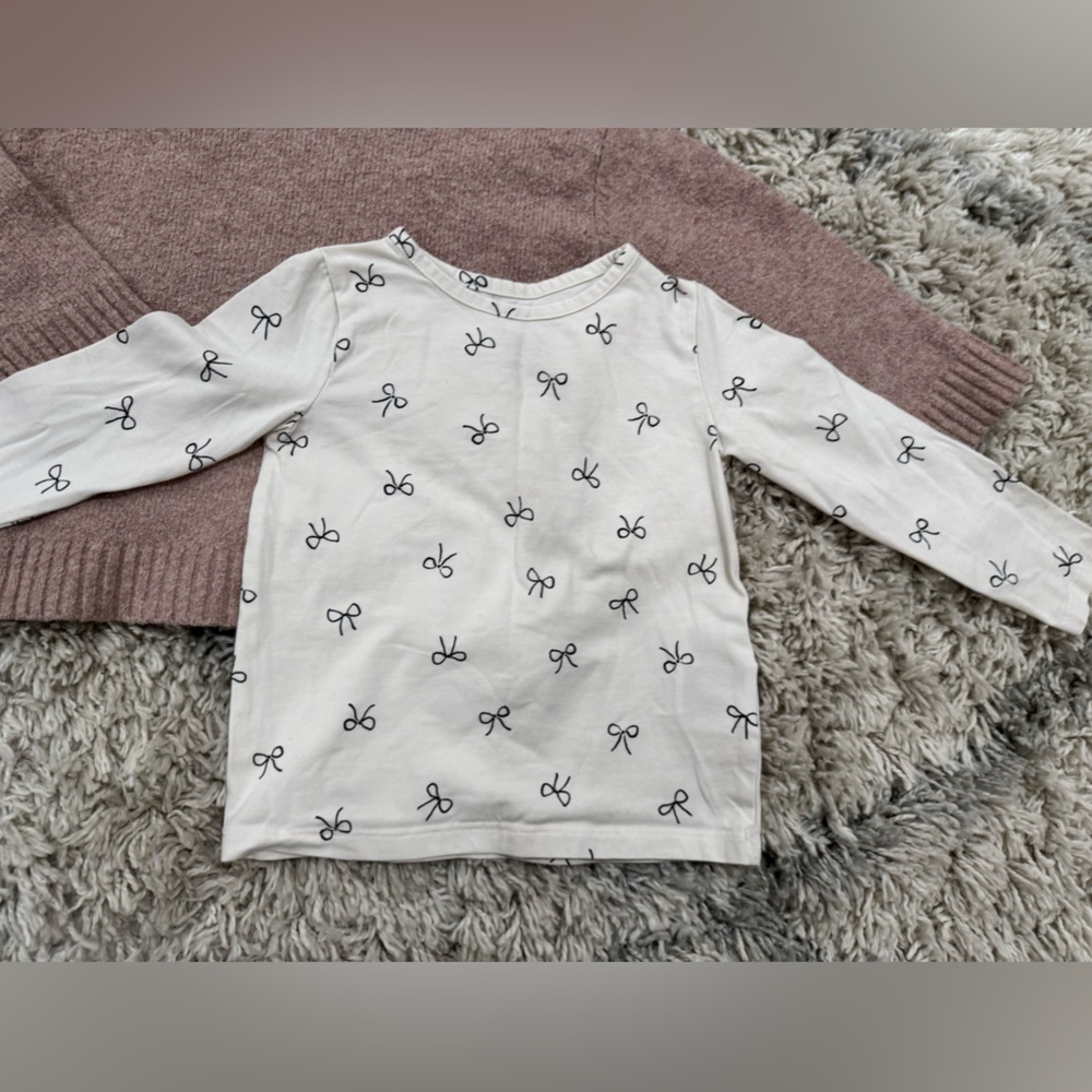 Darling Zara sweater and H&M bow shirt bundle - Picture 3 of 8
